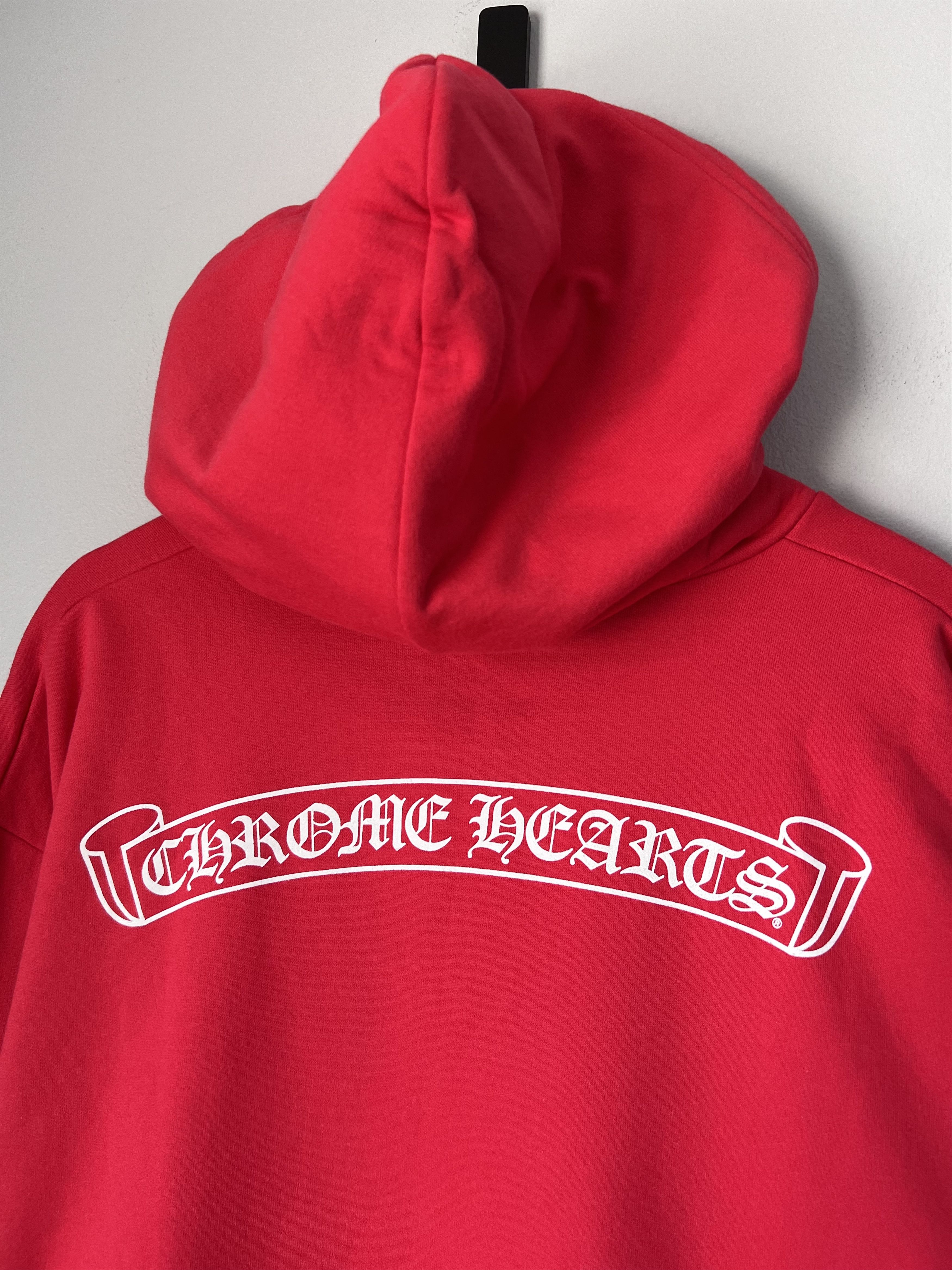 Chrome Hearts Chrome Hearts Red Hoodie Size US XL / EU 56 / 4 - 6 Thumbnail