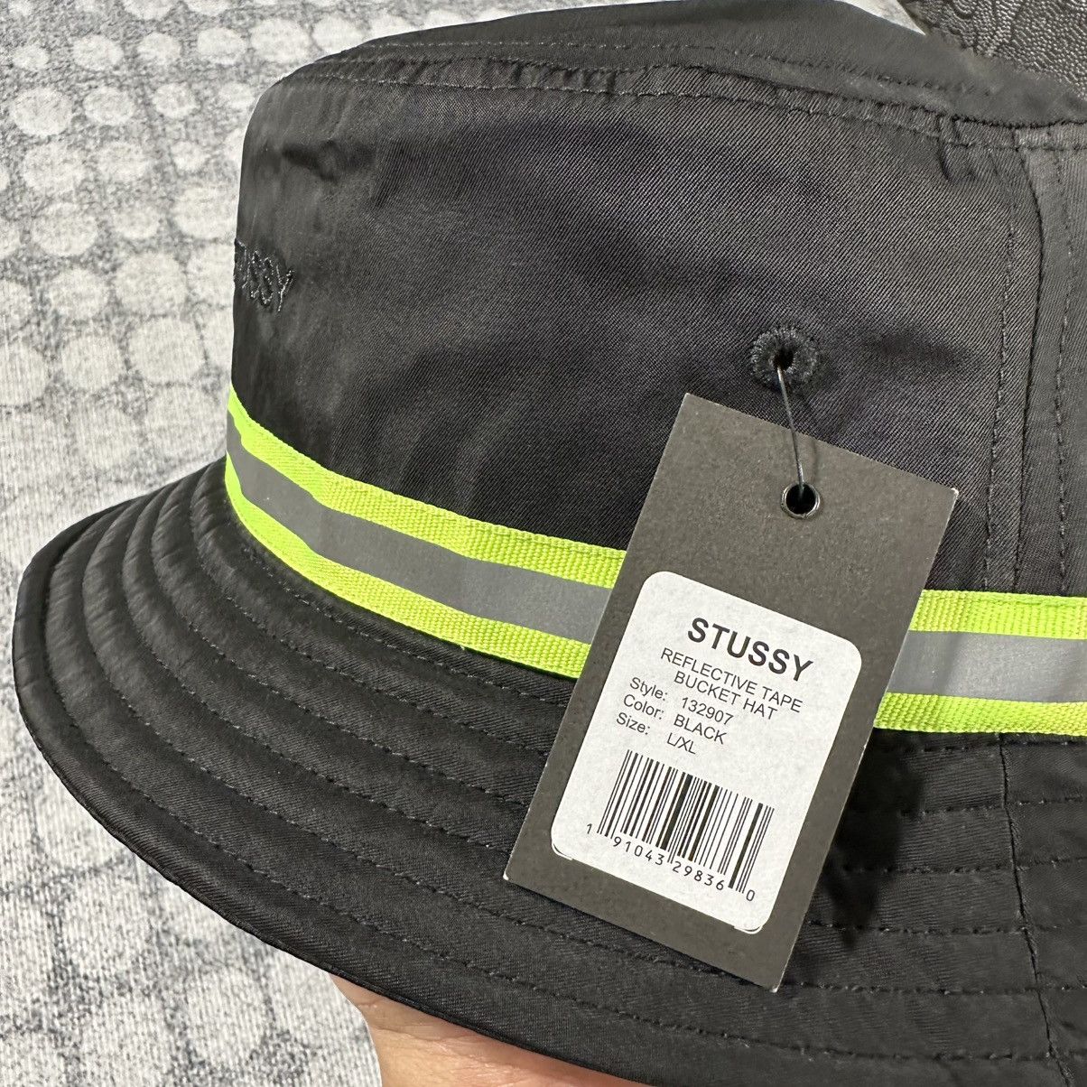 Stussy Stussy bucket hat reflective black Size ONE SIZE - 2 Thumbnail
