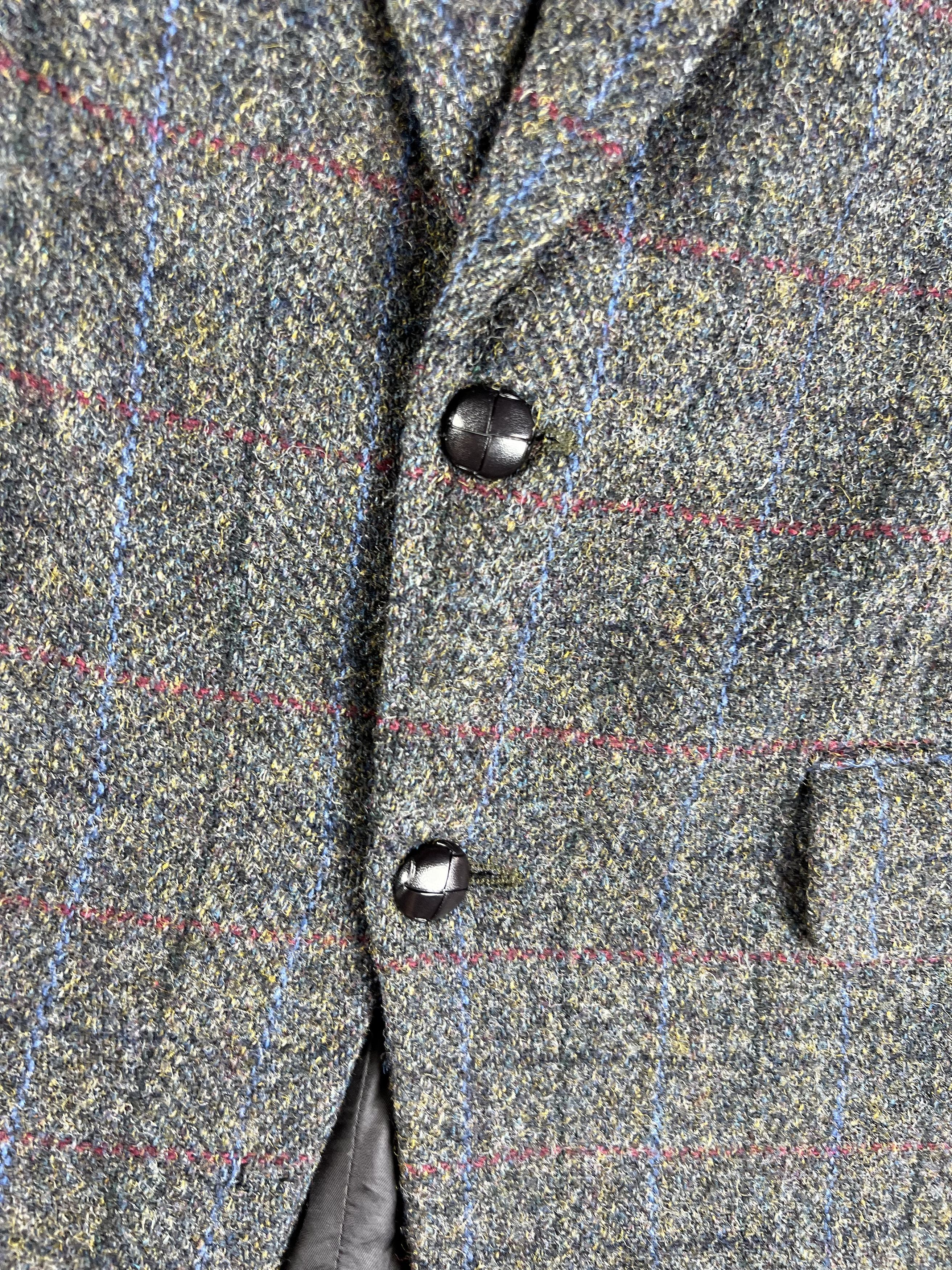 Harris Tweed × Vintage Vintage Harris Tweed Wool Blazer M Size 48R - 2 Thumbnail