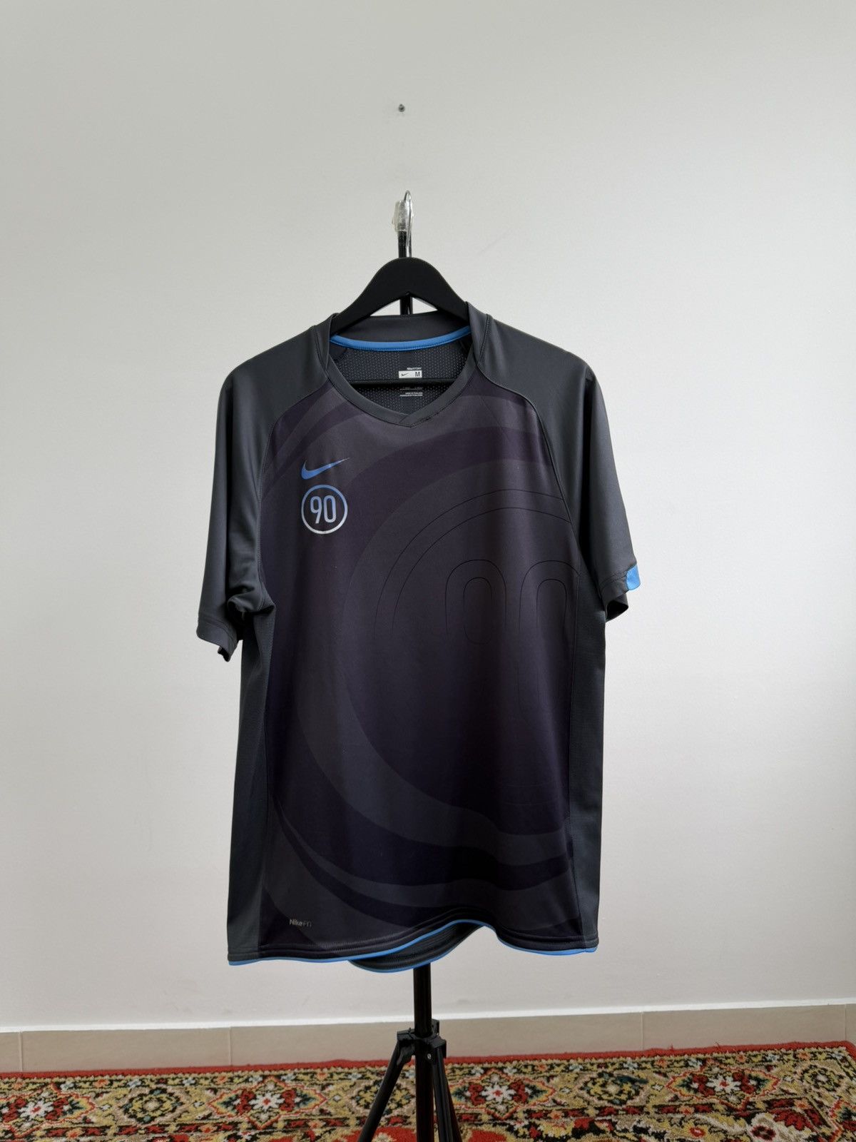 Nike Vintage 90s Nike Total 90 Drill Swag Y2K Style T-Shirt Size US M / EU 48-50 / 2 - 1 Thumbnail