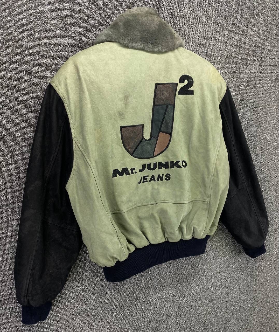 Japanese Brand Vintage Mr Junko Jeans Varsity Leather Jacket Size US M / EU 48-50 / 2 - 2 Thumbnail