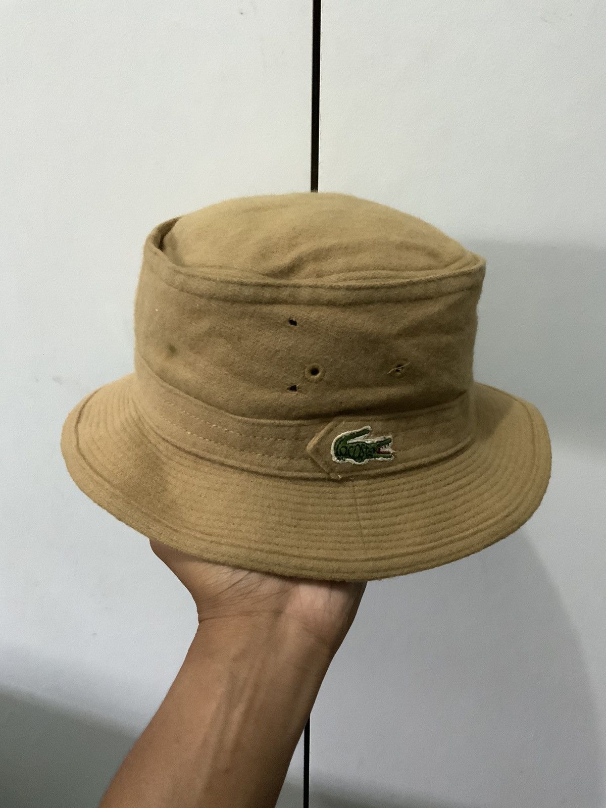 Lacoste Lacoste Brown Bucket Hat Size ONE SIZE - 6 Thumbnail