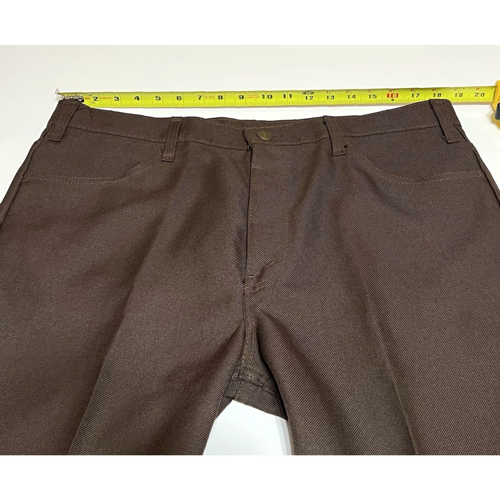 Levi's VINTAGE Levi's 517 Bootcut Pants Brown 37x31 Regular Mens Denim Slacks 517 Saddle Man Baggy? Size US 37 - 3 Thumbnail