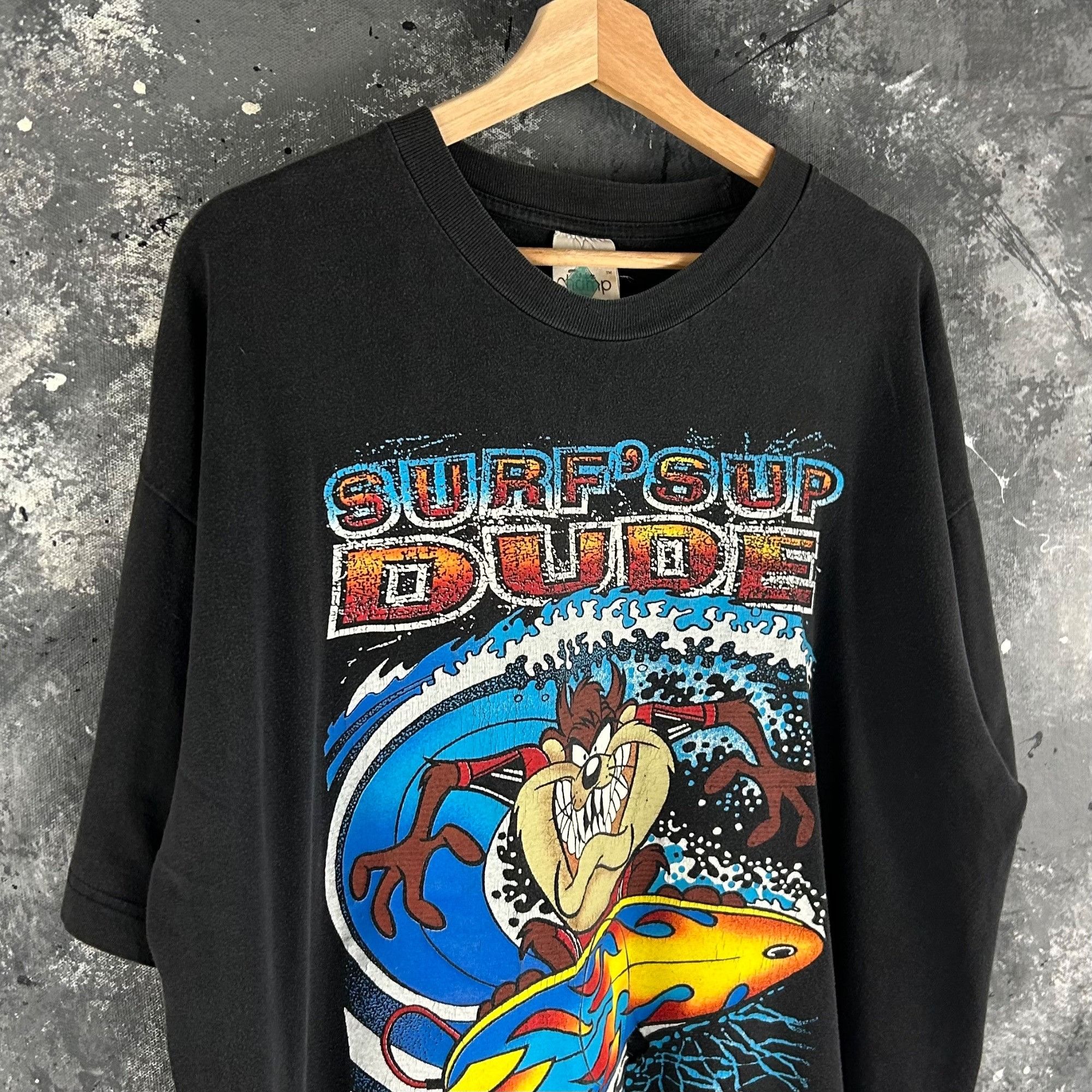 Warner Bros Vintage 90’s Tasmanian Devil surf shirt Size US XL / EU 56 / 4 - 2 Thumbnail