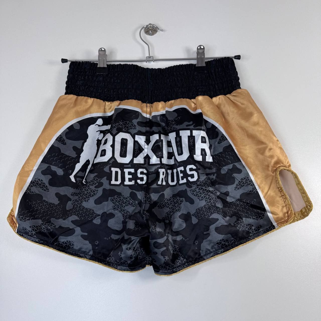 Other Boxeur Des Rues Muay Thai Fight Shorts Camo Black Gold Sz M Size US 30 / EU 46 - 7 Thumbnail