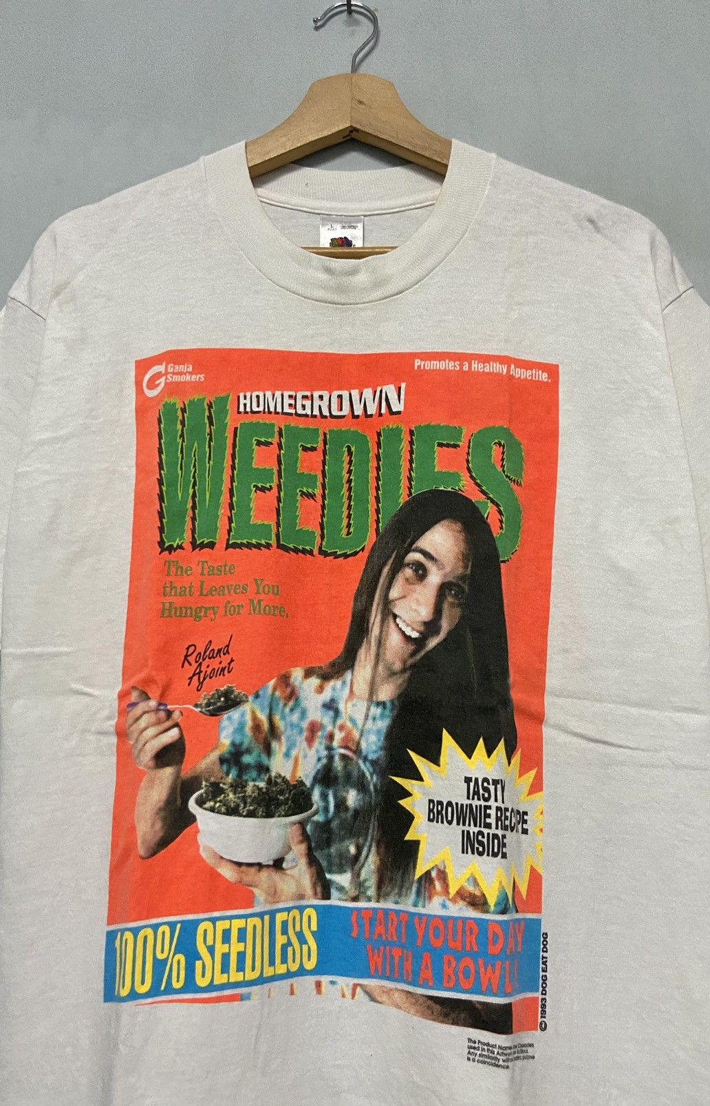 Vintage Vintage 90s Homegrown Weedies Dog Eat Dog Ganja Weed Promo Size US L / EU 52-54 / 3 - 1 Thumbnail