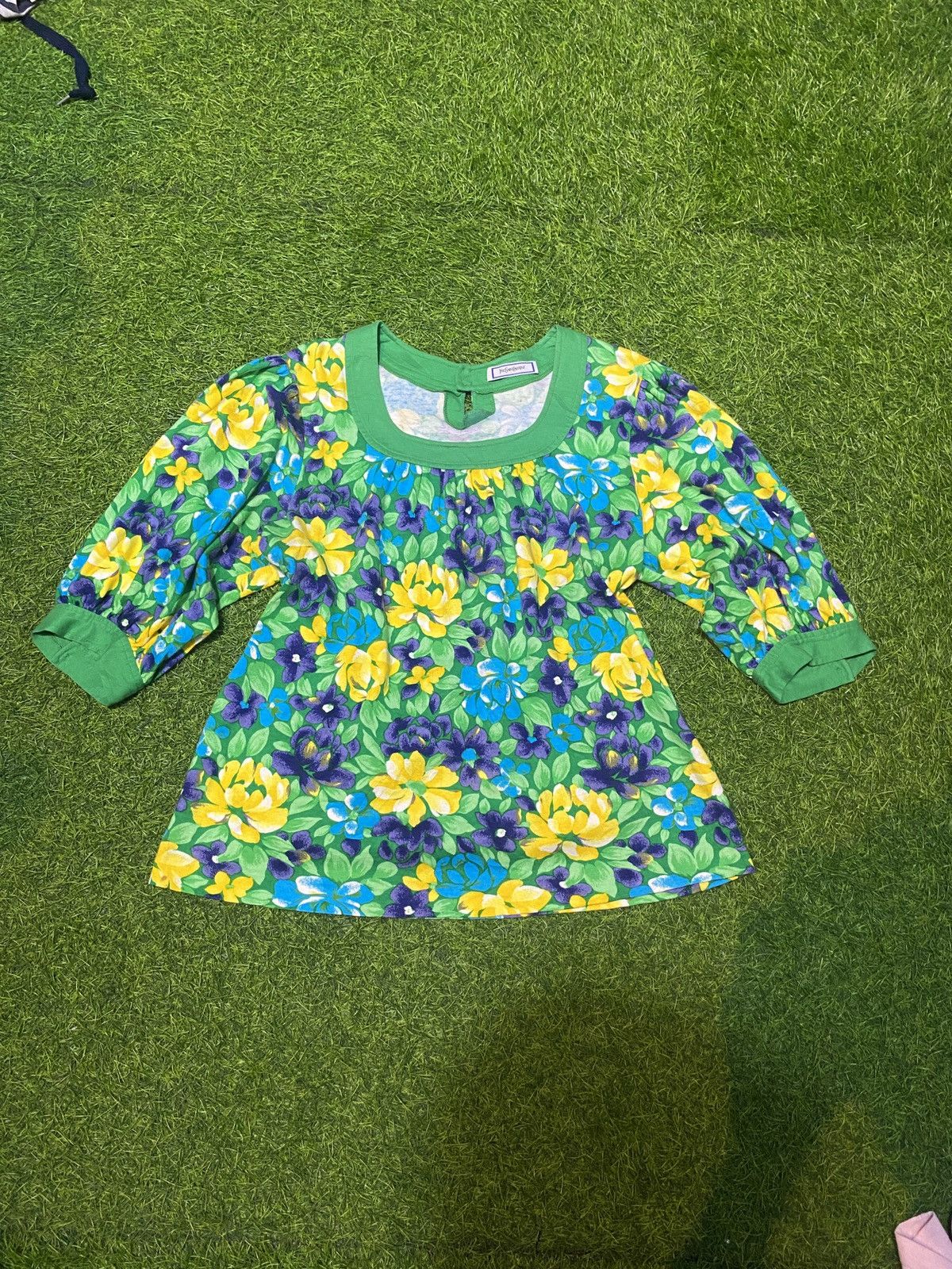 Designer × Yves Saint Laurent VTG YVESSAINTLAURENT SUN FLOWER Size M / US 6-8 / IT 42-44 - 2 Thumbnail