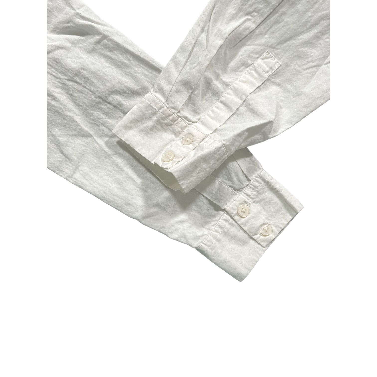 Loft Ann Taylor LOFT Soft White Shirt Gemstones Over Buttons L Size L / US 10 / IT 46 - 2 Thumbnail