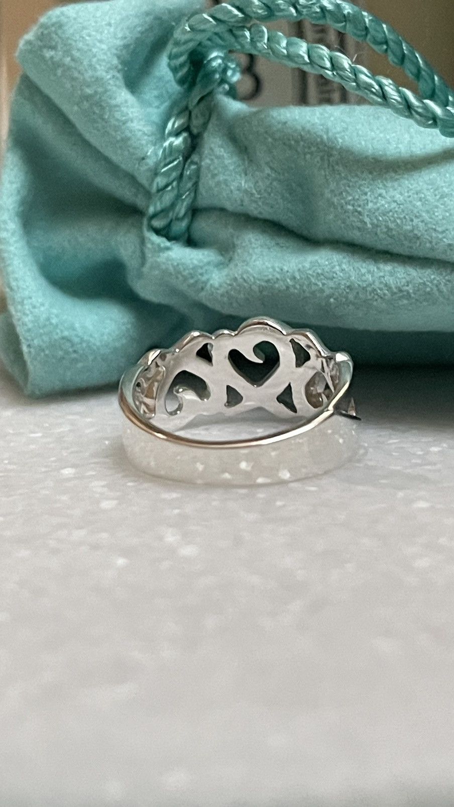 Tiffany & Co. TIFFANY & Co. Picasso Triple Heart Silver Ring Size 5.25NEW Size ONE SIZE - 7 Thumbnail