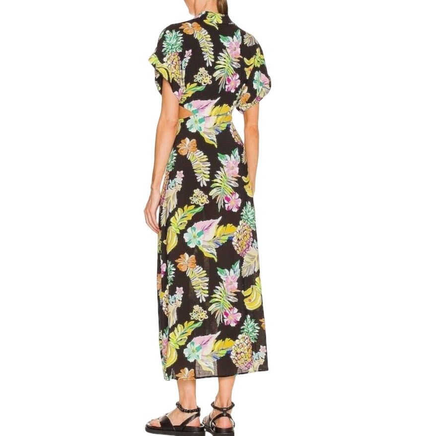 Le Superbe LE SUPERBE Mai Tai Maxi Cut Out Front Tie Dress Black Size S / US 4 / IT 40 - 3 Thumbnail