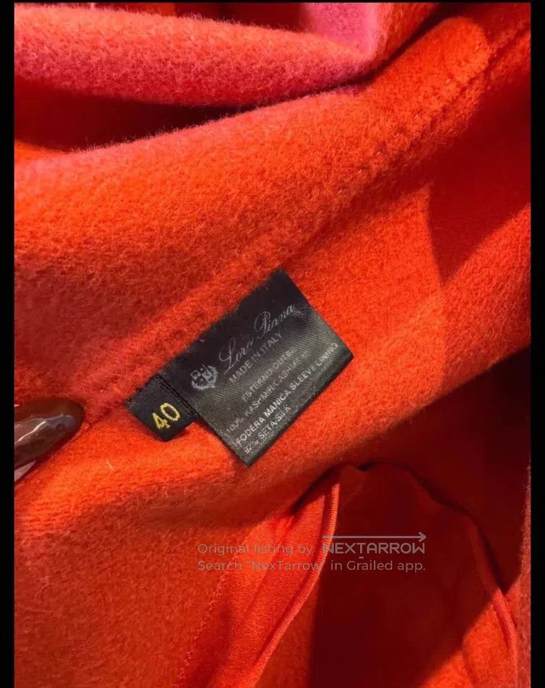 Loro Piana Loro Piana Red cashmere coat, classic three-button design Size XS / US 0-2 / IT 36-38 - 5 Thumbnail