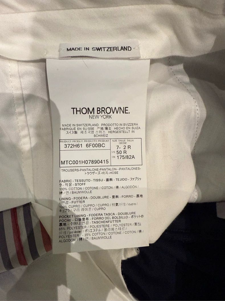 Thom Browne Thom Browne Size 2 Classic dark blue four-bar suit pants 2 Size US 29 - 5 Thumbnail