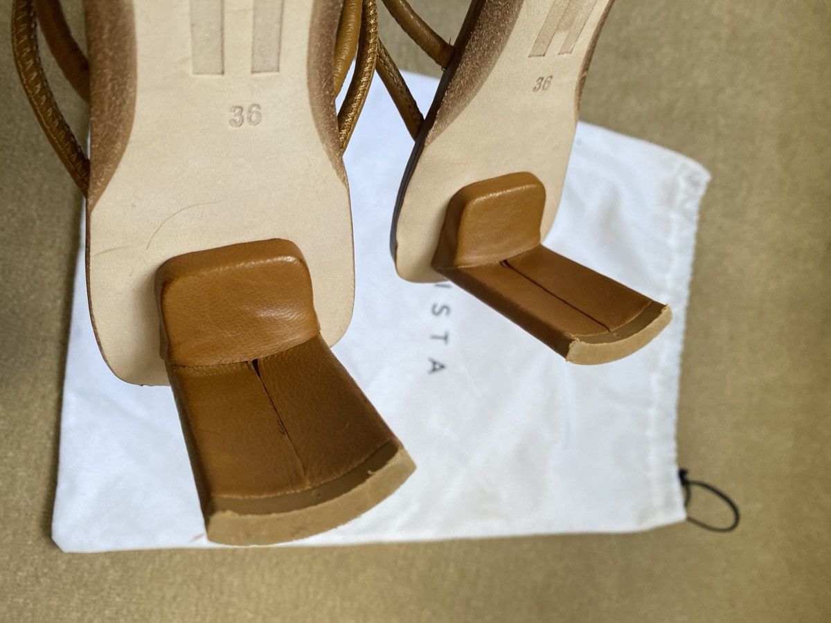 Miista Caramel brown miista leather heeled mules Size US 5 / IT 35 - 5 Thumbnail