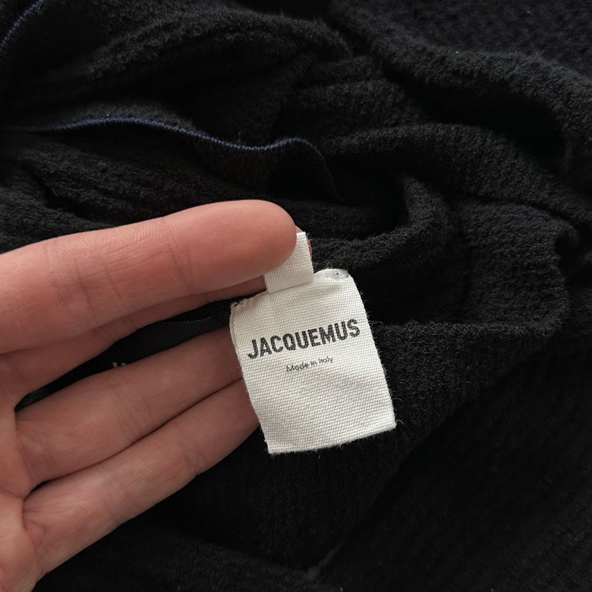 Jacquemus Jacquemus Le Gilet Noue Twist Sweater Cardigan Black Size S / US 4 / IT 40 - 9 Thumbnail