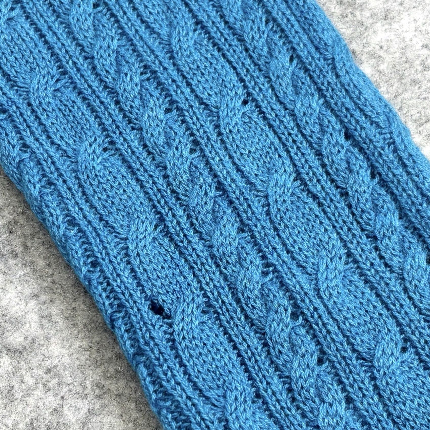 Peter Millar Peter Millar Jumper 100% Cashmere Cable-Knit Medium Women’s Teal Blue Pullover (Crew Neck, Long Sleeve) Size M / US 6-8 / IT 42-44 - 4 Thumbnail