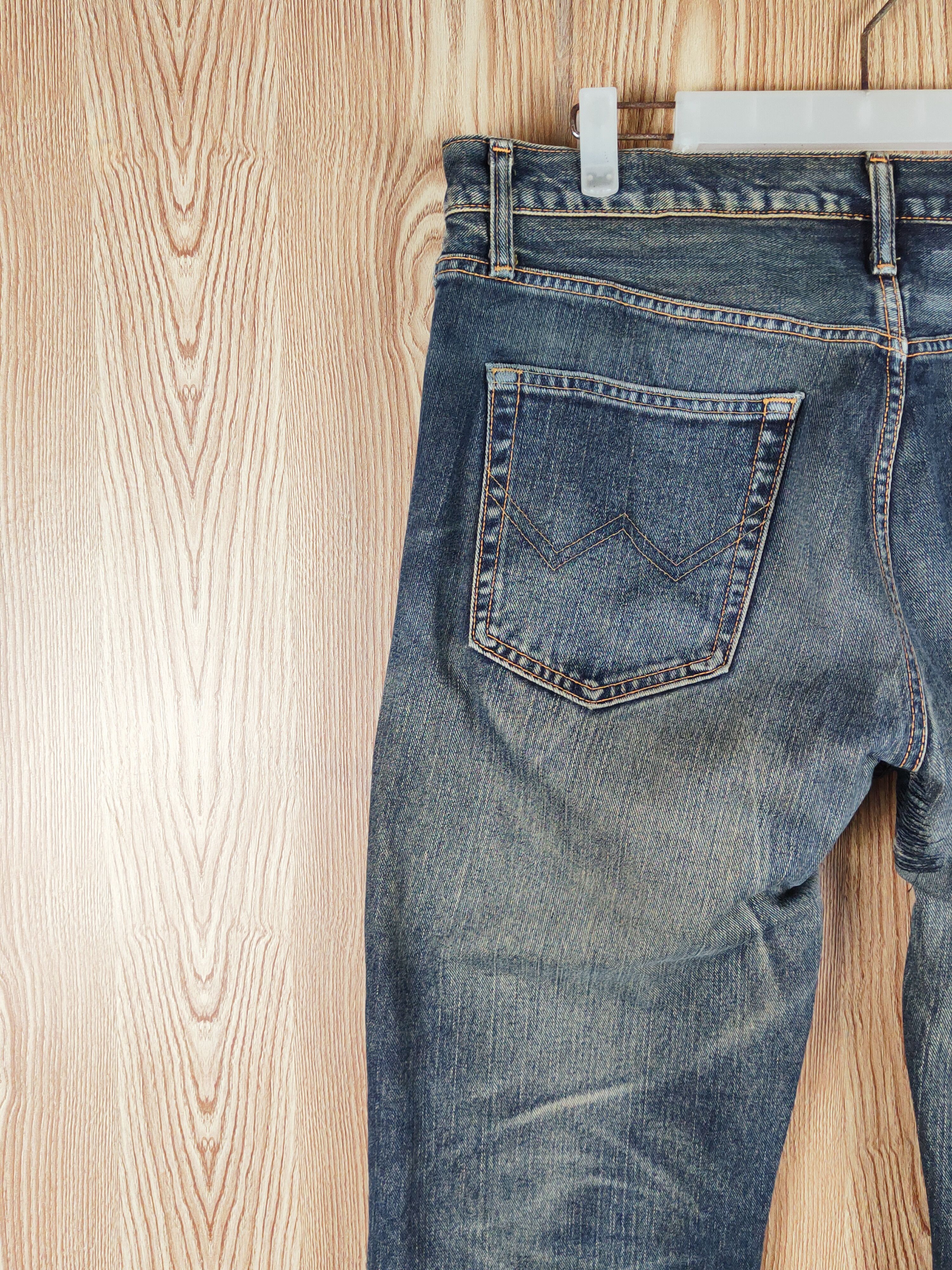 Edwin Edwin Dark Blue Faded Distressed Ripped Jeans #S2720 Size US 34 / EU 50 - 11 Thumbnail