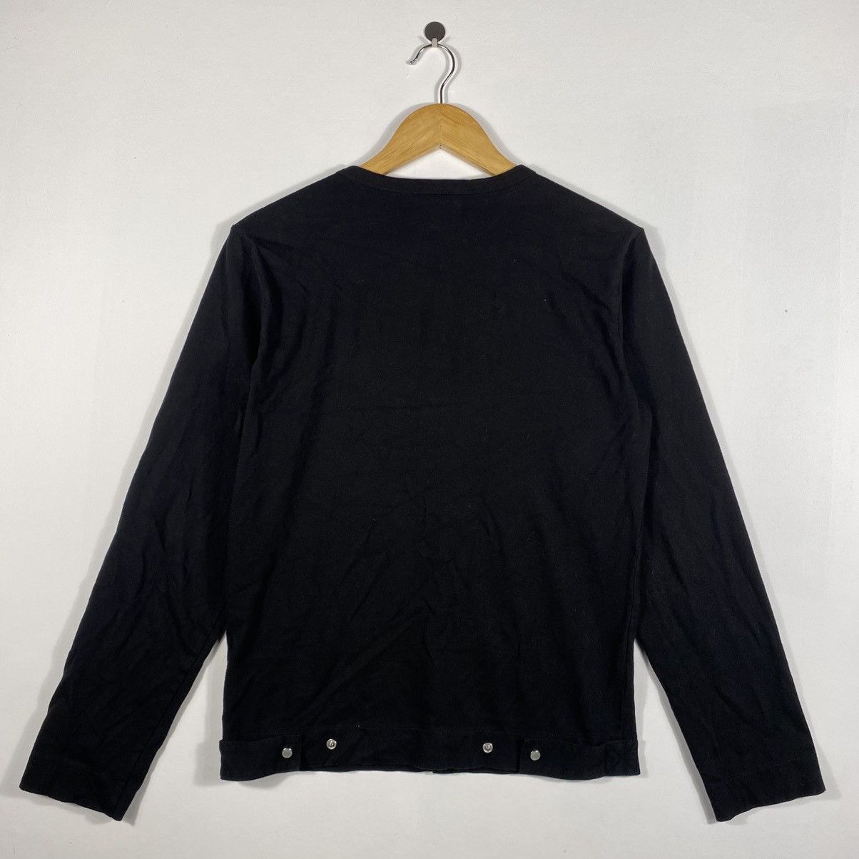 agnes b. Vintage 90's AGNES B. Homme Paris Snap Women Jacket Sweater Size ONE SIZE - 3 Thumbnail