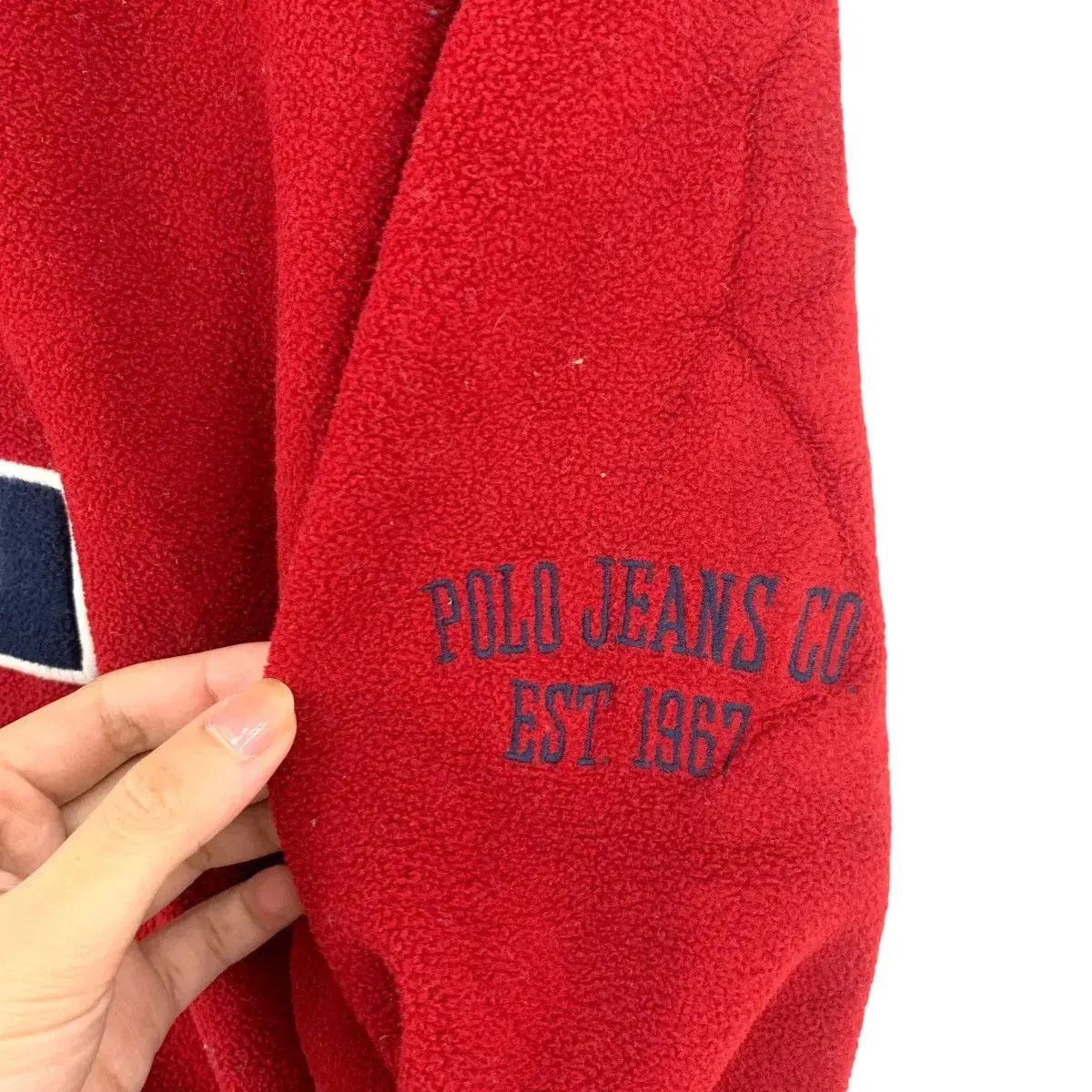 Polo Ralph Lauren Vintage POLO JEANS Co. Ralph Lauren Est 1967 RL Red Sherpa Size US L / EU 52-54 / 3 - 7 Thumbnail