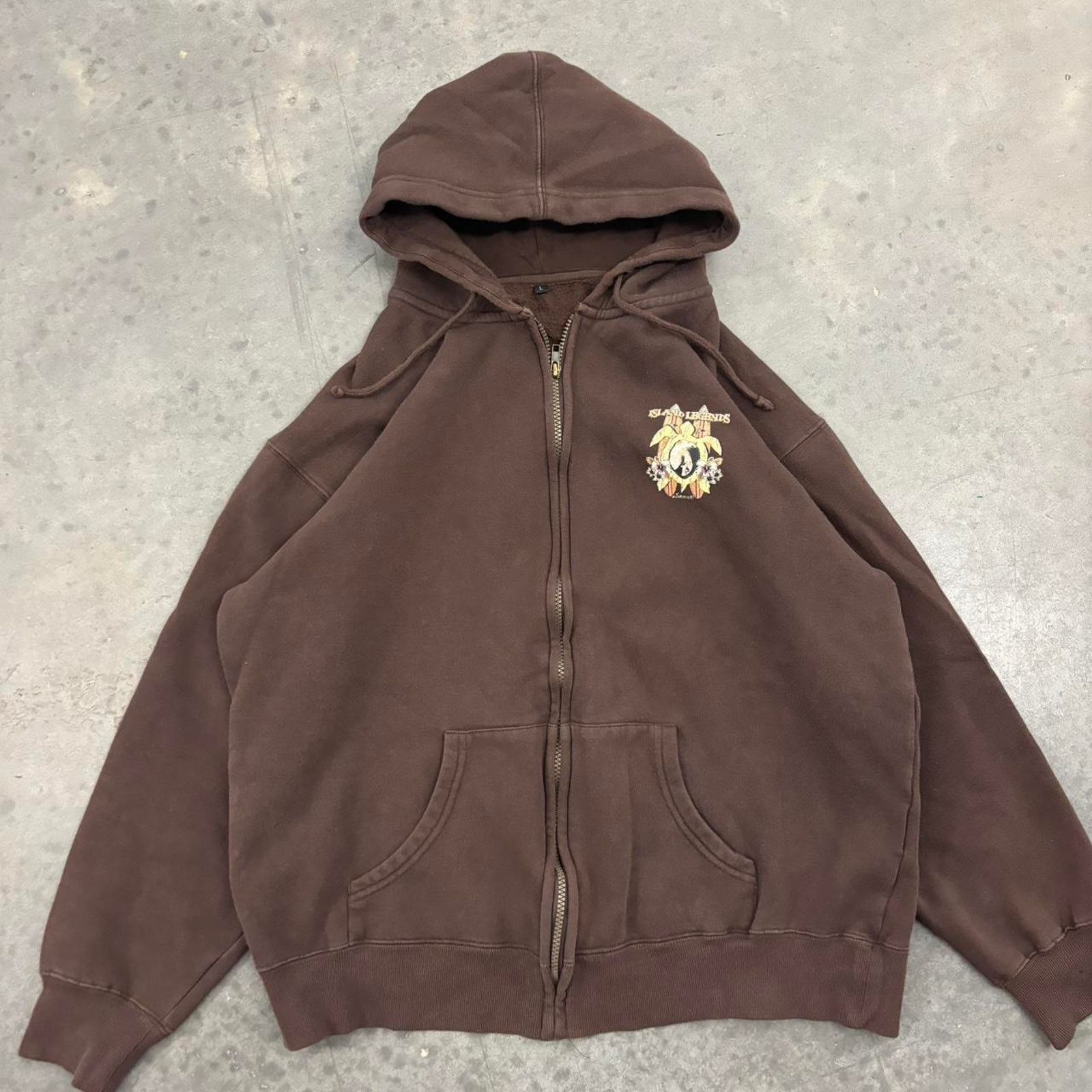 Other Vintage Brown Island Legenda Hawaii Surfer Zip Up Hoodie Size US L / EU 52-54 / 3 - 1 Thumbnail