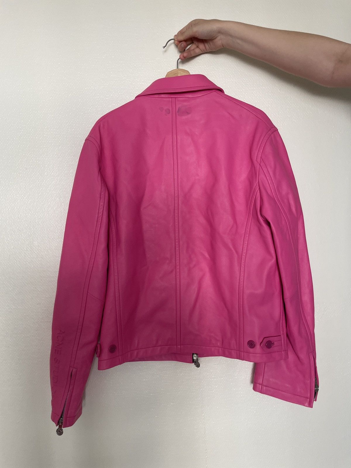 Acne Studios Acne Studios Pink Leather Jacket Size US M / EU 48-50 / 2 - 7 Thumbnail