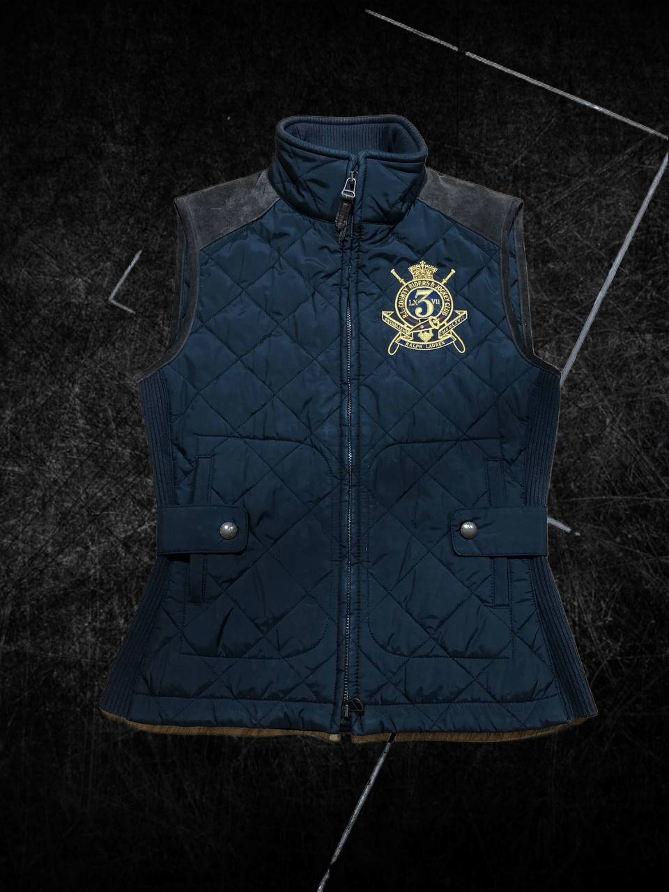 Polo Ralph Lauren Ralph Lauren Sport Vest Black Quilted Equestrian Crest Zip Size XS / US 0-2 / IT 36-38 - 1 Thumbnail