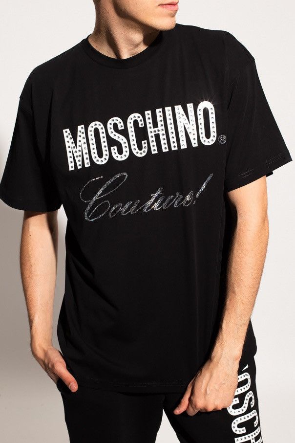 Moschino Moschino Couture Crystal-embellished t shirt Size US L / EU 52-54 / 3 - 3 Thumbnail