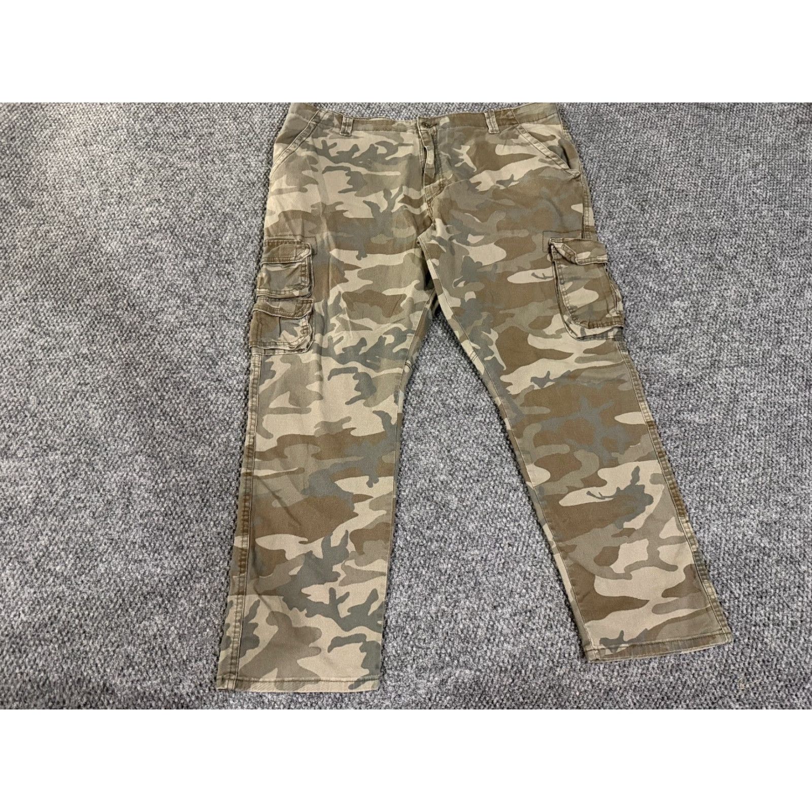 Wrangler Wrangler Jeans Cargo Pants Camouflage Beige 42 Mens Regular 5-Pocket Denim Inseam 30 Tactical Utility Cowboy Size US 42 / EU 58 - 5 Thumbnail