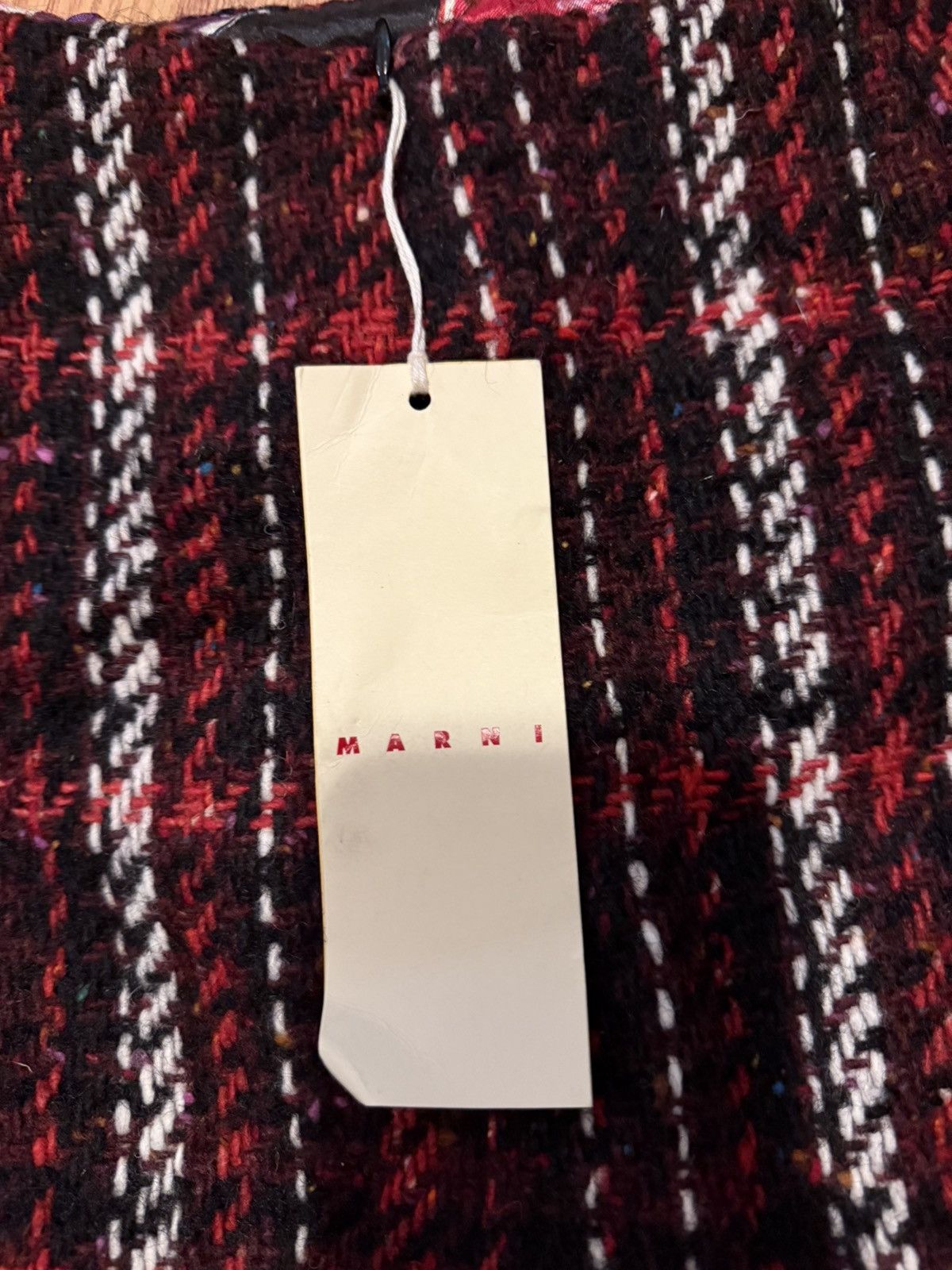 Marni Woman Mini skirt Red wool Marni Speckled Tweed Mini Skirt Size 36" / US 14 / IT 50 - 2 Thumbnail