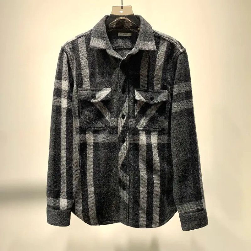 Burberry Burberry Black Wool Men's Outerwear Jacket Size US L / EU 52-54 / 3 - 1 Thumbnail