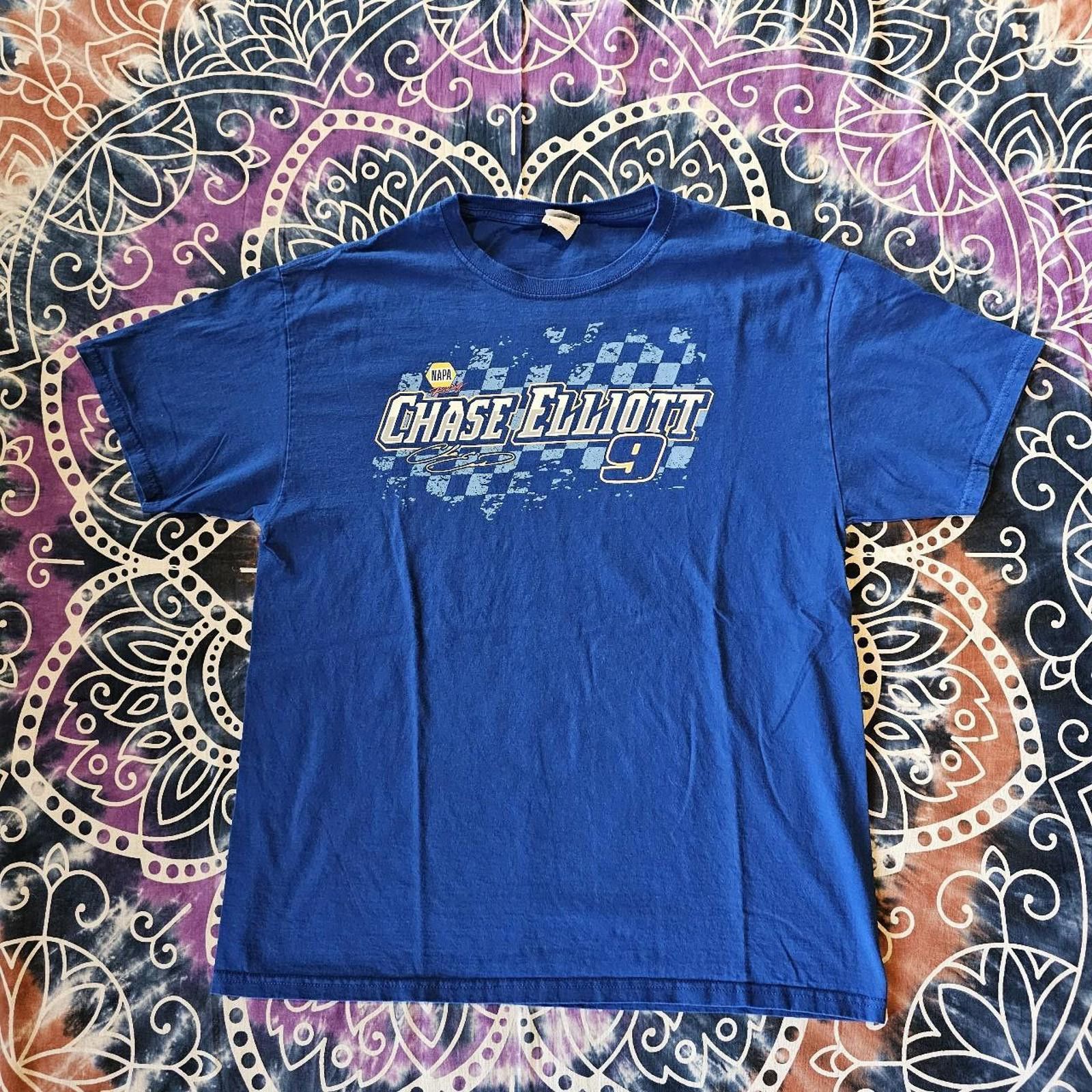 Fruit Of The Loom Chase Elliott #9 Racing Blue T-shirt Size US L / EU 52-54 / 3 - 1 Thumbnail