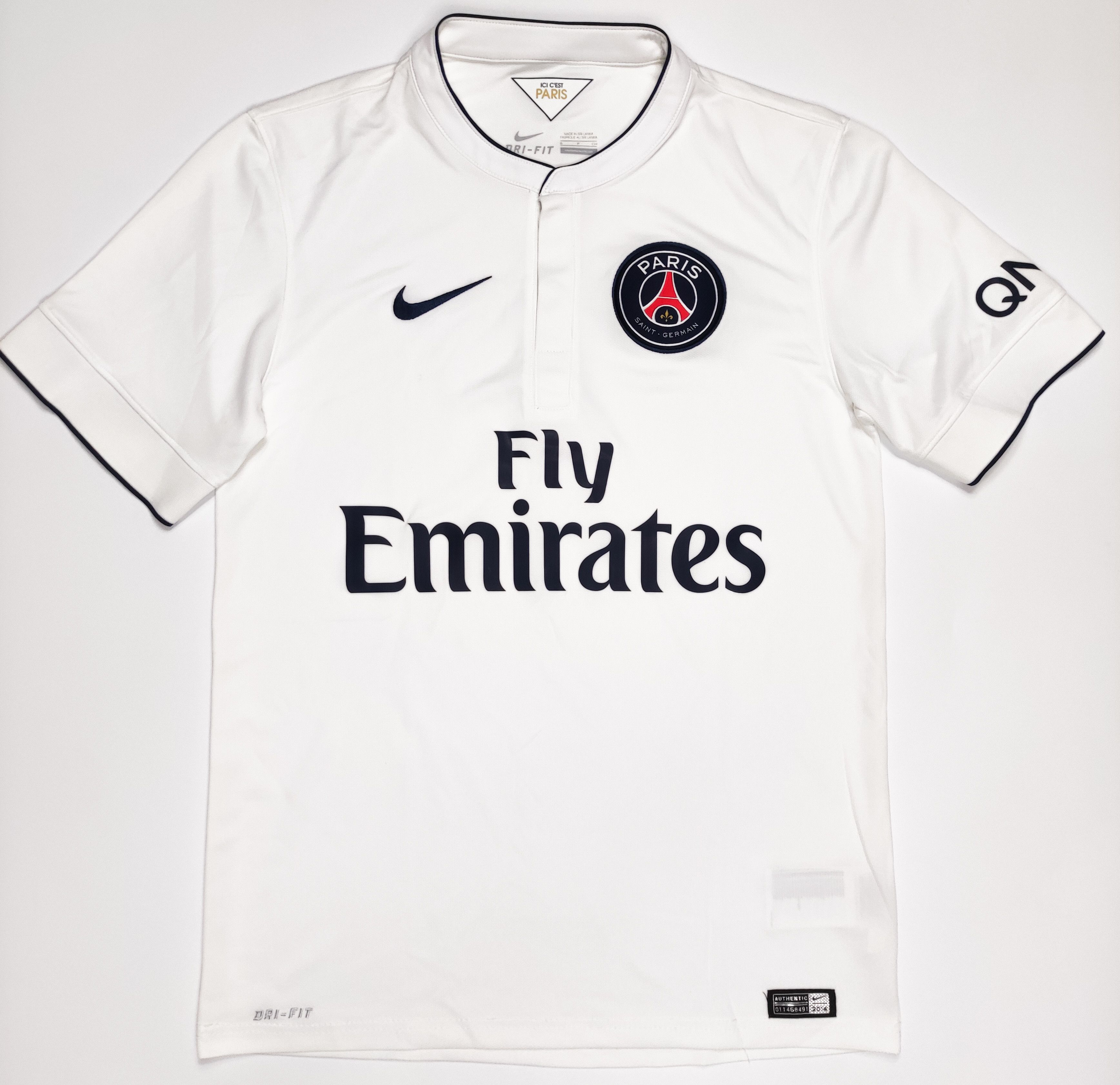 Nike Paris Saint-Germain 2014 2015 Nike Away Shirt Kit Jersey Size US S / EU 44-46 / 1 - 1 Thumbnail