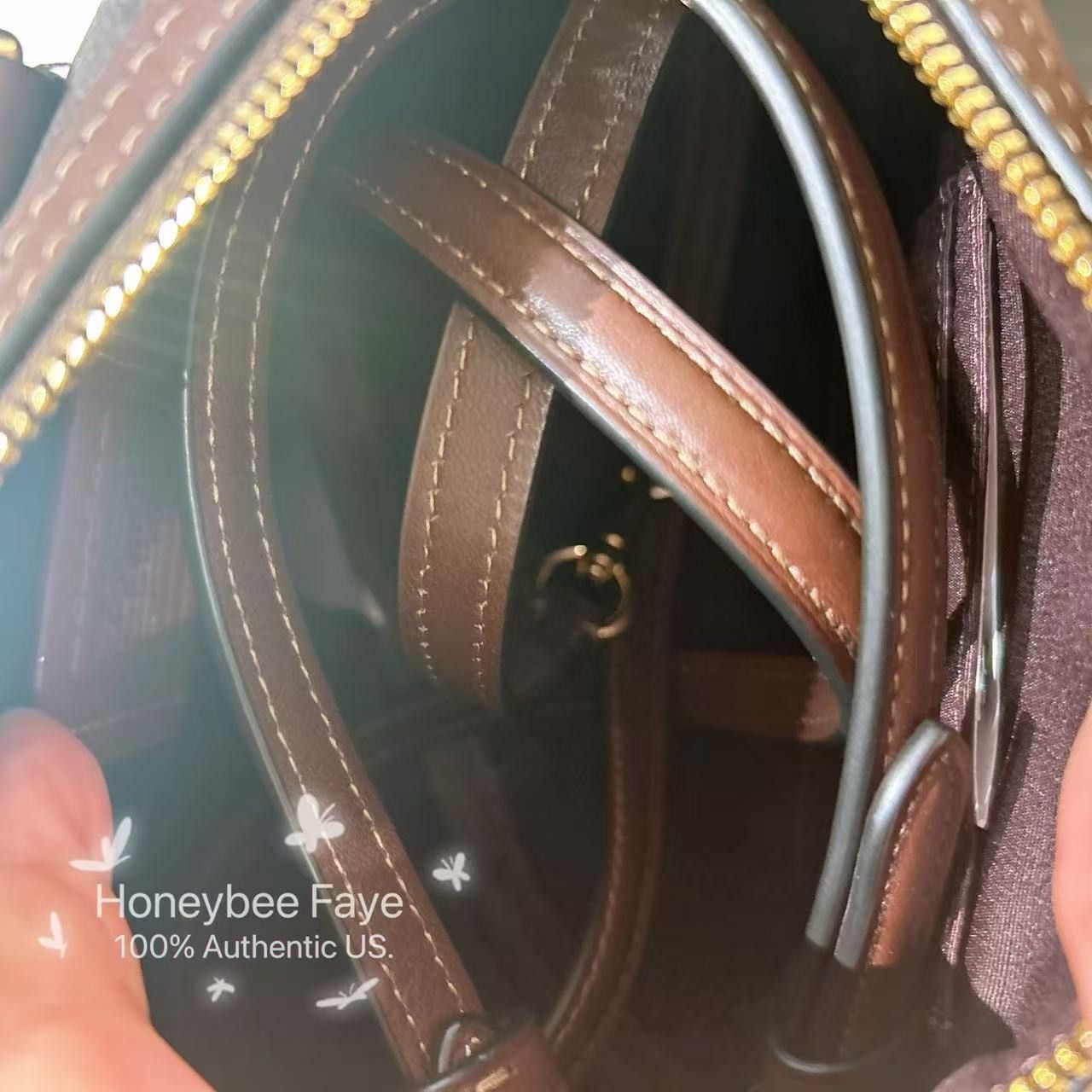 Coach Mini Rowan Crossbody Bag In Signature Canvas With Fringe Size ONE SIZE - 7 Thumbnail