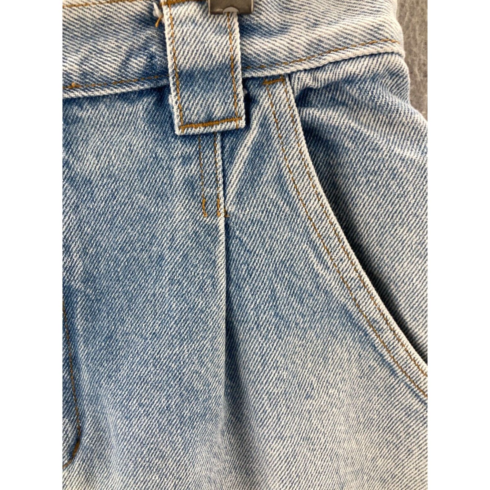 Vintage VINTAGE Backboard Blues Skirt Denim High Rise 10 Womens Light Wash Long 90s Womens Shirts? Size 32" / US 10 / IT 46 - 5 Thumbnail