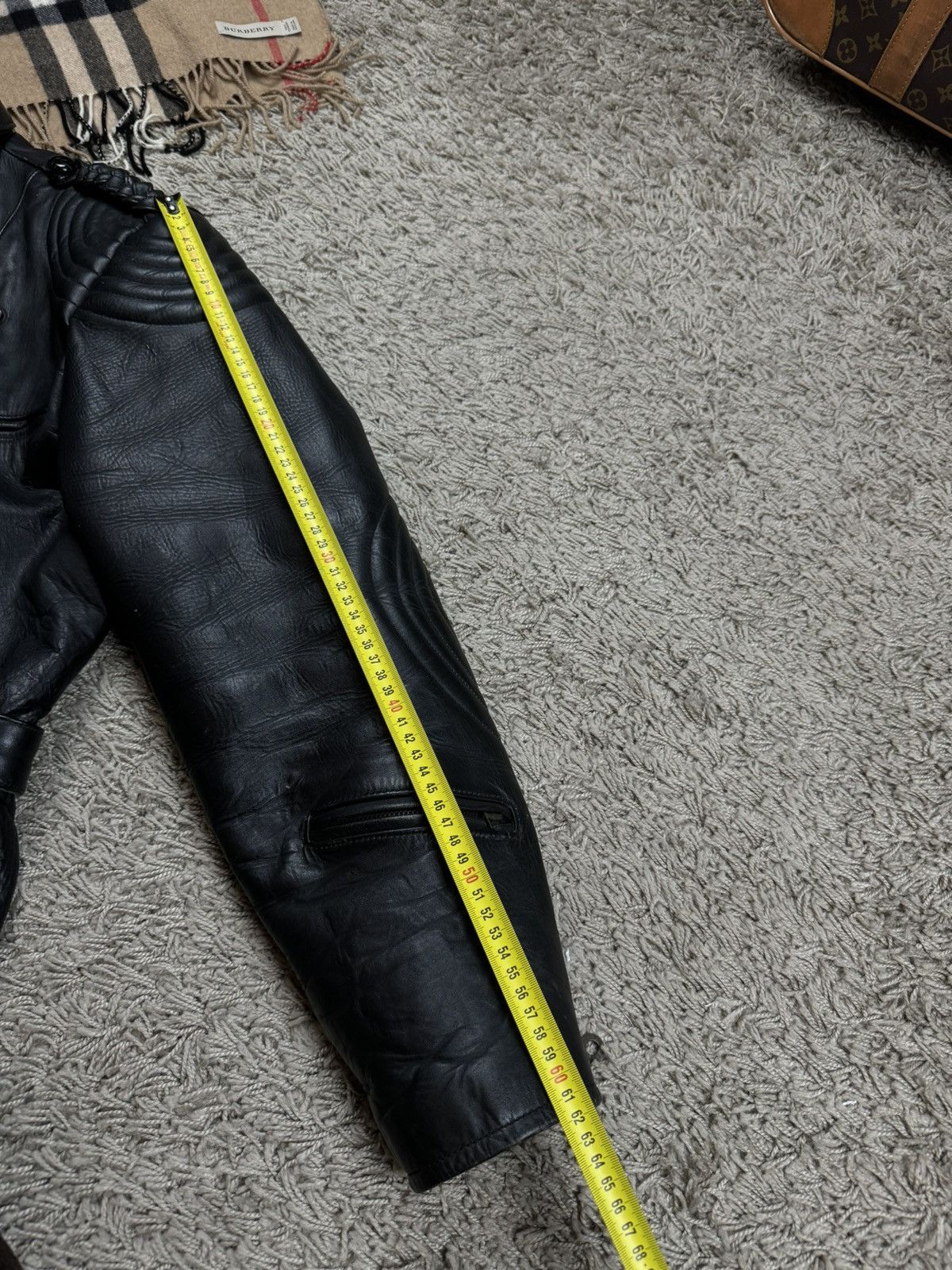 Vintage Vintage leather jacket bomber 90s original casual item Size US L / EU 52-54 / 3 - 7 Thumbnail