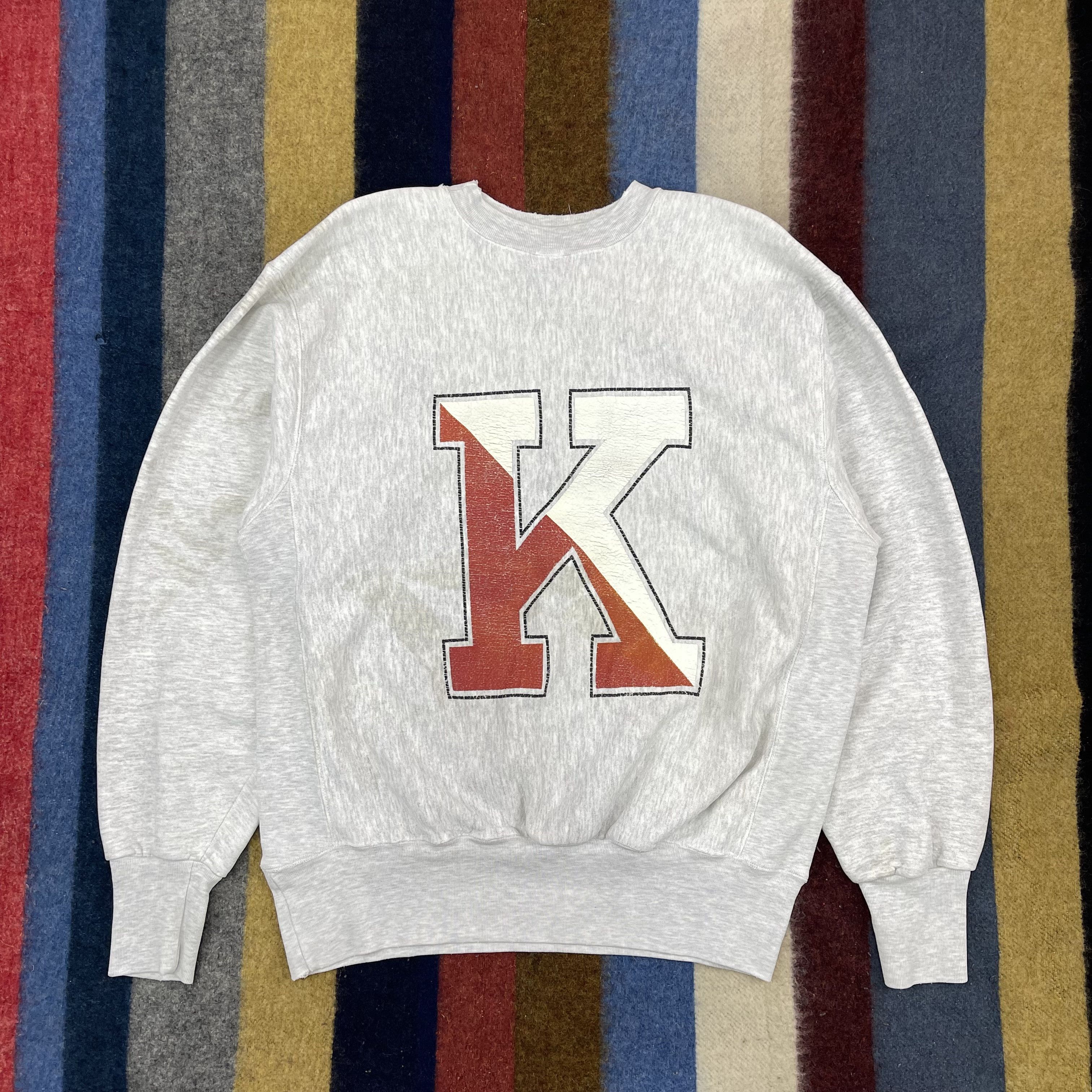 Vintage 90s Vintage KEENE STATE Crew Neck Sweatshirt #1478/AY Size US L / EU 52-54 / 3 - 1 Thumbnail