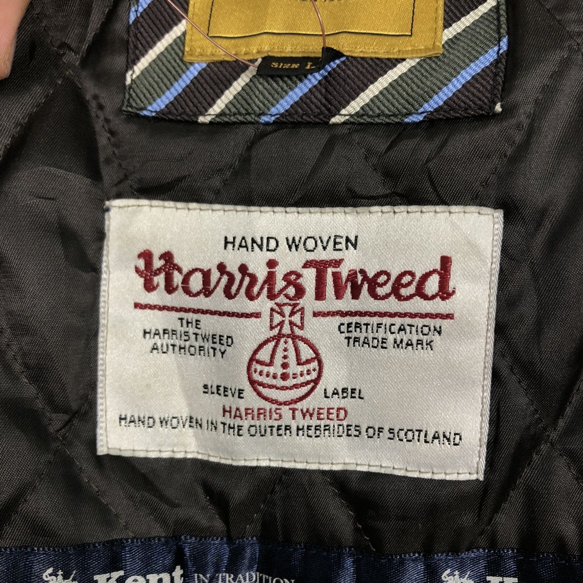 Harris Tweed 🔥VINTAGE CHORE WORK JACKET KENT X HARRIS TWEED Size US L / EU 52-54 / 3 - 18 Thumbnail