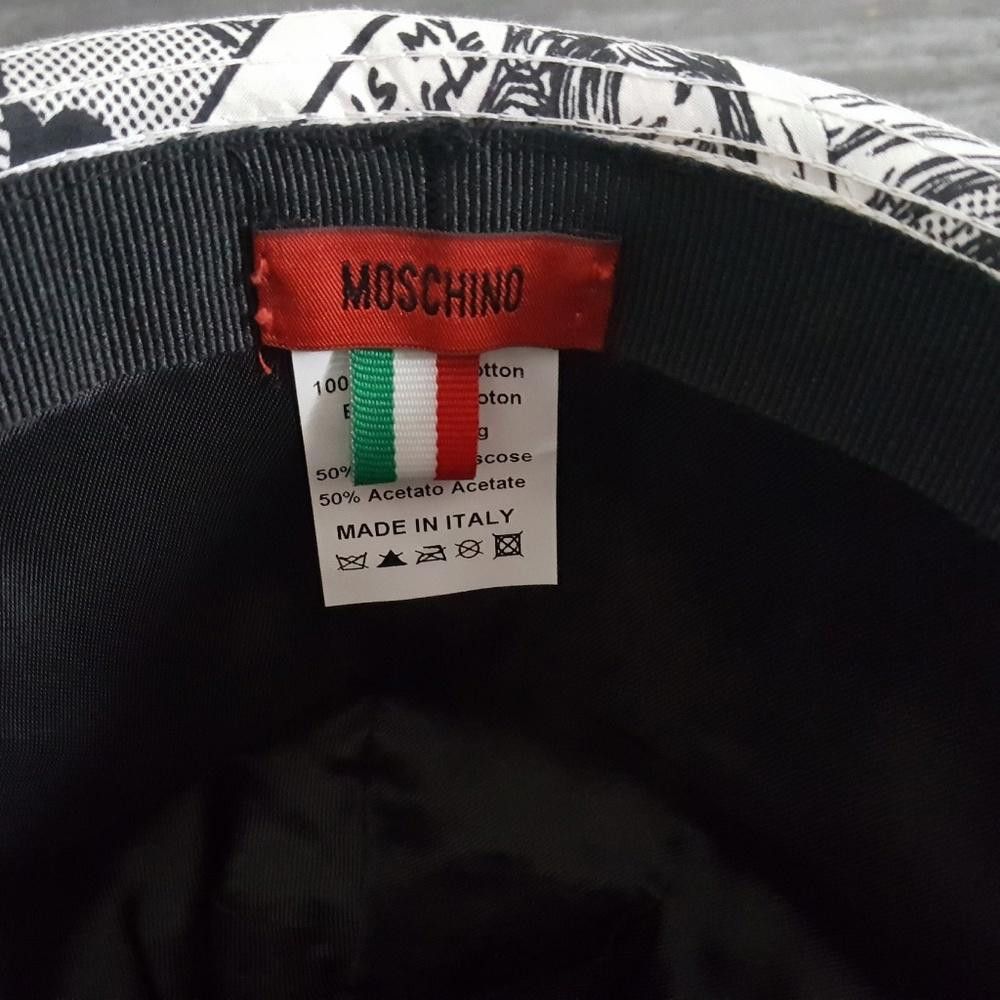Moschino White Red Newspaper Moschino Rare Fedora Size ONE SIZE - 4 Thumbnail