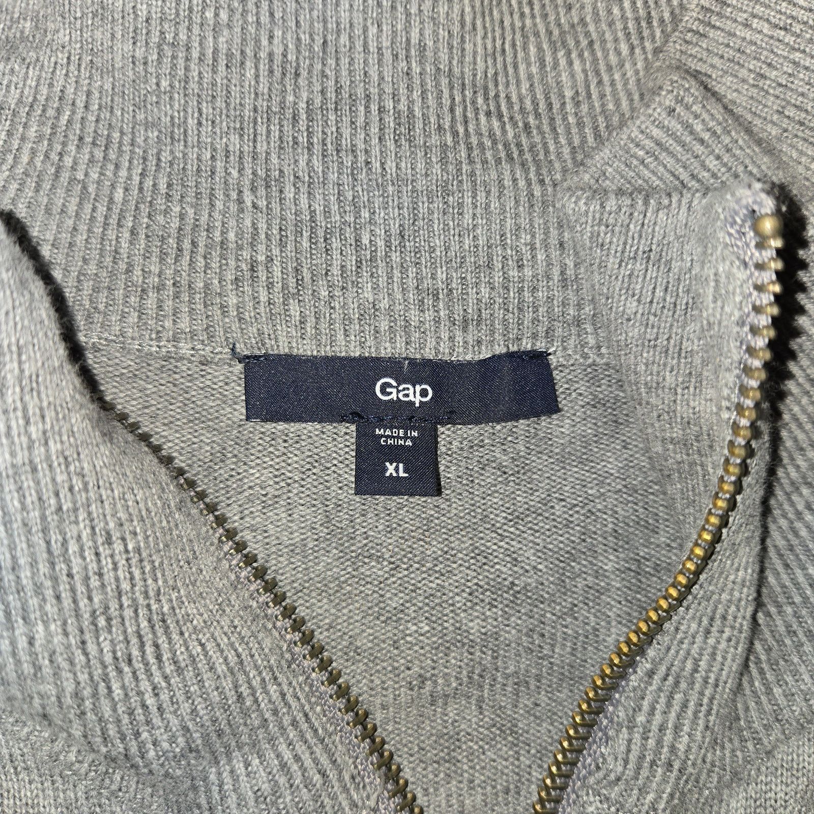 Gap Gap Military zippered sweater sz XL Grey Heather Size US XL / EU 56 / 4 - 3 Thumbnail