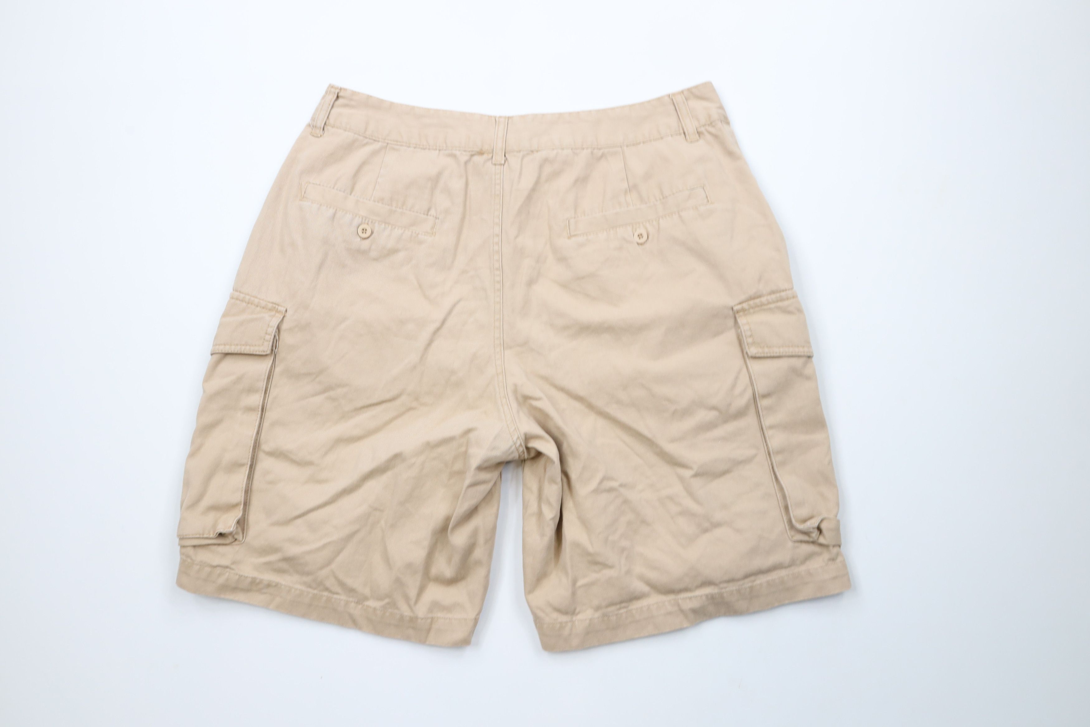 Vintage Vintage 90s Ohio State University Cargo Shorts Beige Cotton Size US 32 / EU 48 - 8 Thumbnail