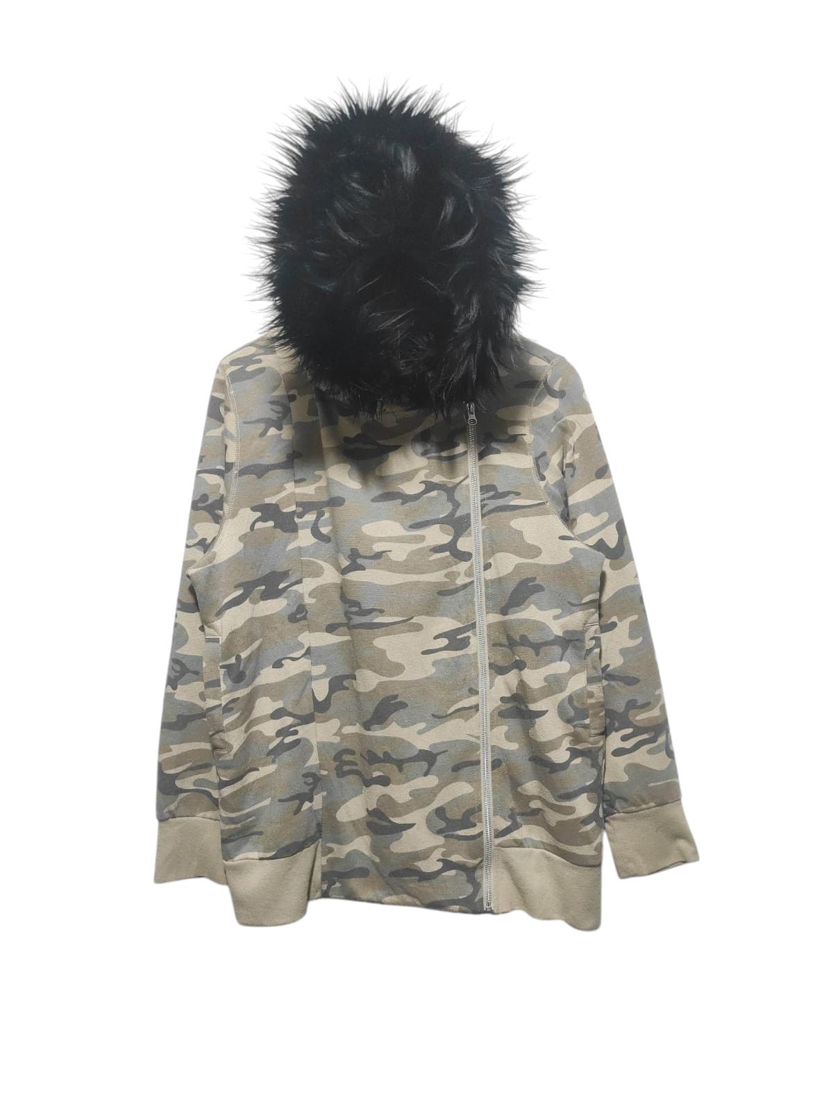 If Six Was Nine N, Camo Asymetrical Fur Zipper Hoodie Size US L / EU 52-54 / 3 - 1 Thumbnail