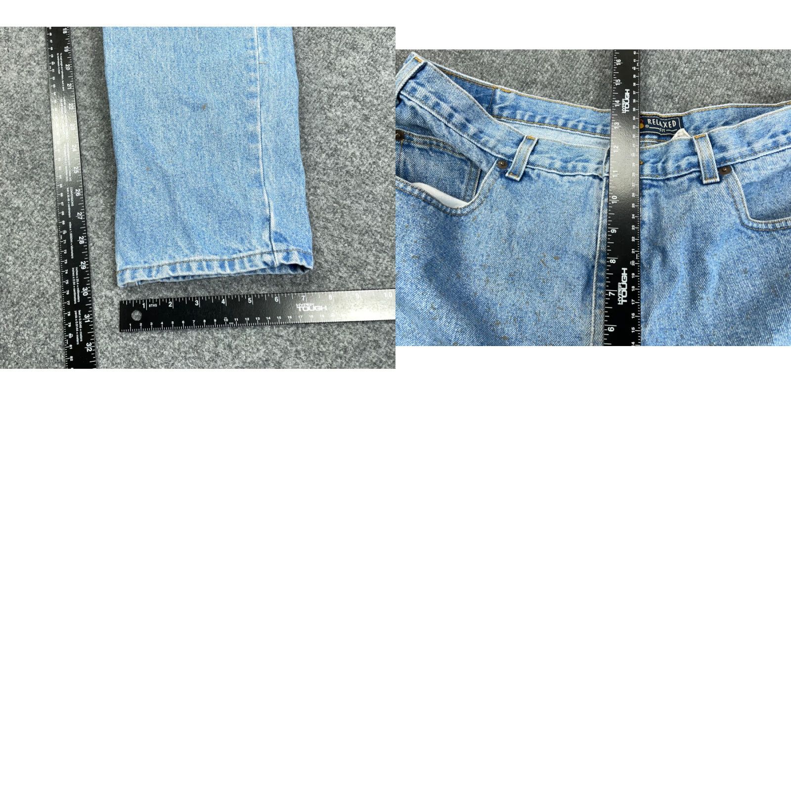Route 66 VTG Y2K Distressed Jeans Men's 38 x 30 Blue Denim Relaxed Fit Straight Leg Size US 38 / EU 54 - 8 Thumbnail