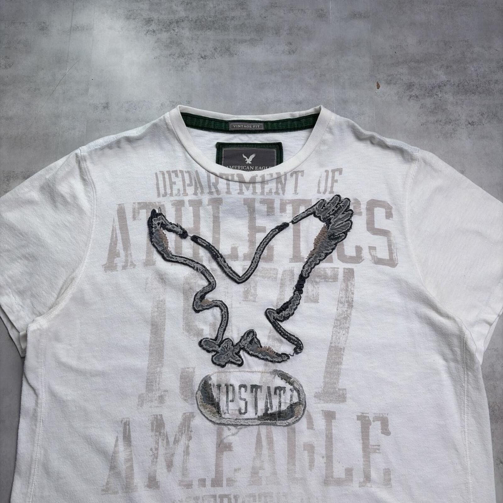 American Eagle Outfitters Y2K White American Eagle Grunge Skater T-Shirt Size US XXL / EU 58 / 5 - 3 Thumbnail
