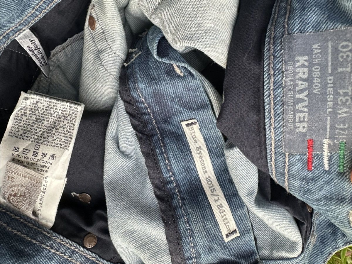 Diesel 👹Vintage Diesel Krayver Washed Skinny Jeans Size US 32 / EU 48 - 9 Thumbnail