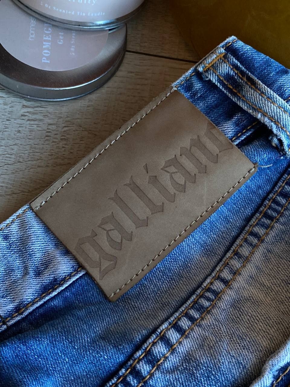 John Galliano Vintage Galliano Low-Rise Blue Jeans Size US 34 / EU 50 - 5 Thumbnail