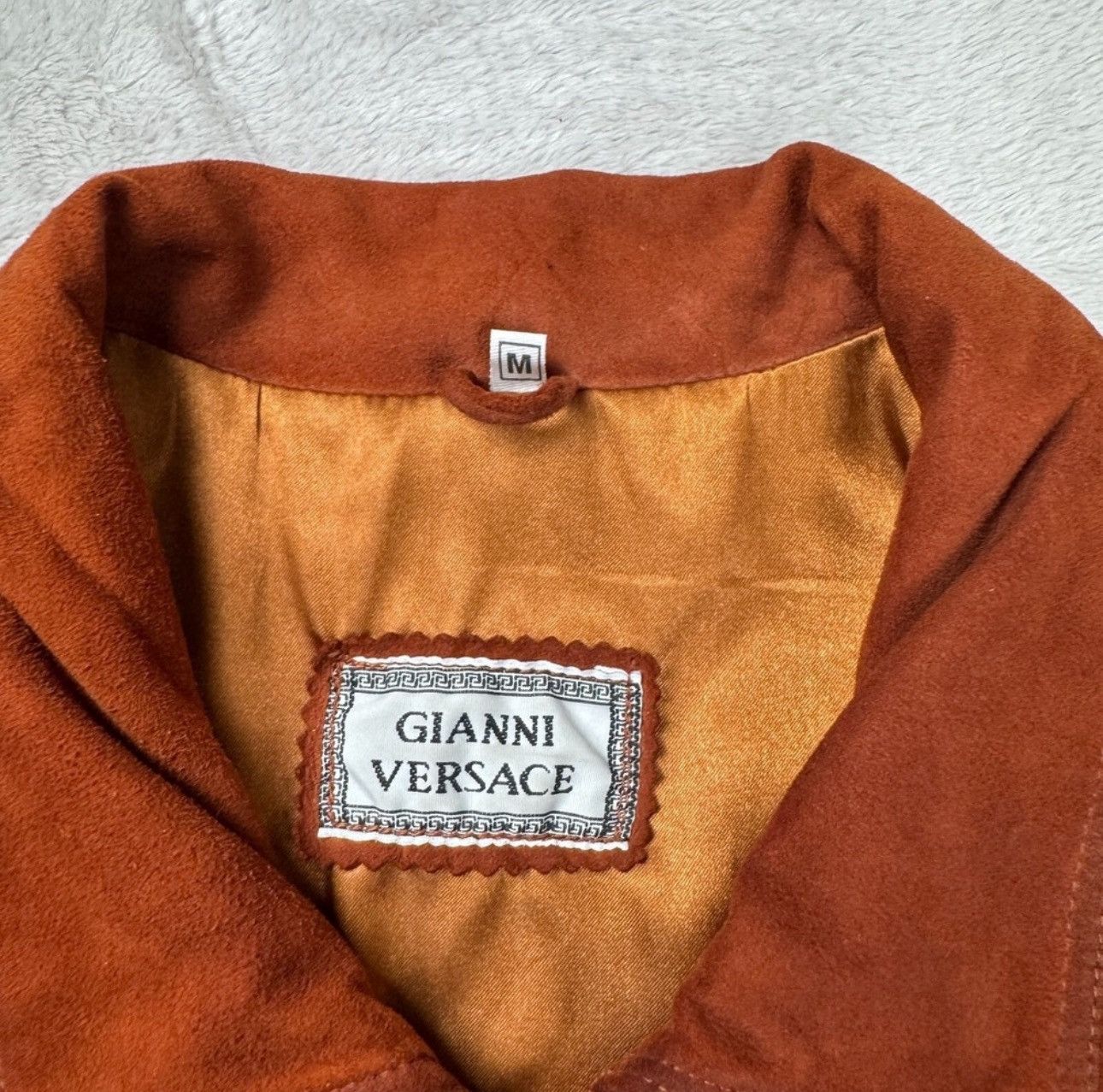 Other Vintage Gianni Versace Suede Leather Bomber Jacket Size US M / EU 48-50 / 2 - 5 Thumbnail