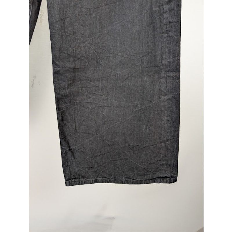 Balenciaga o1rshd1 Low Crotch Light Japanese Denim Pants in Black Size US 30 / EU 46 - 9 Thumbnail