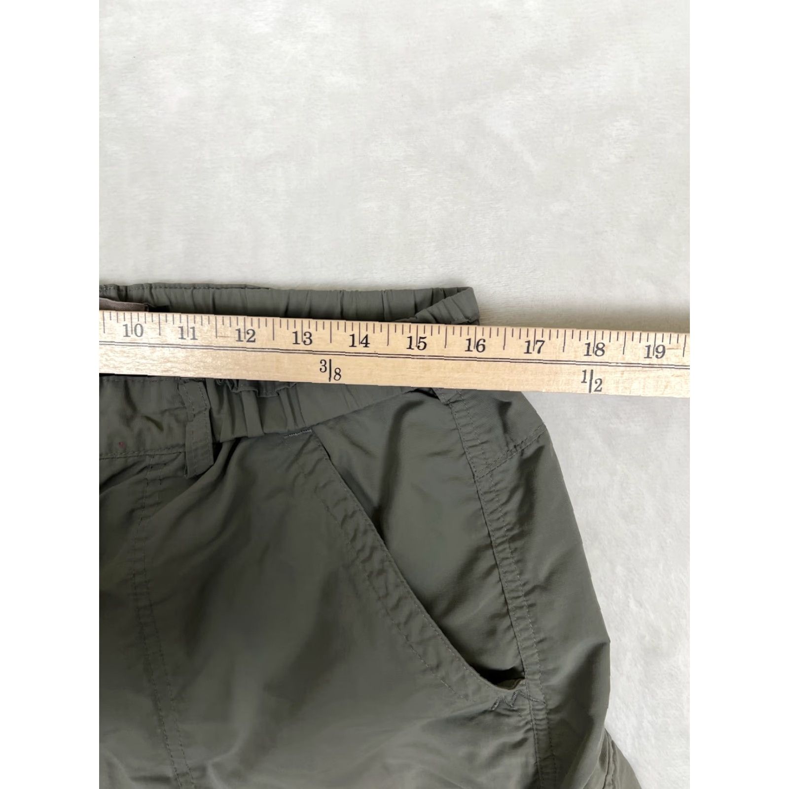 Vintage REI Cargo Shorts Mens Large Green Nylon Hiking Travel UPF 50 Lightweight Outdoor Size US 33 - 5 Thumbnail