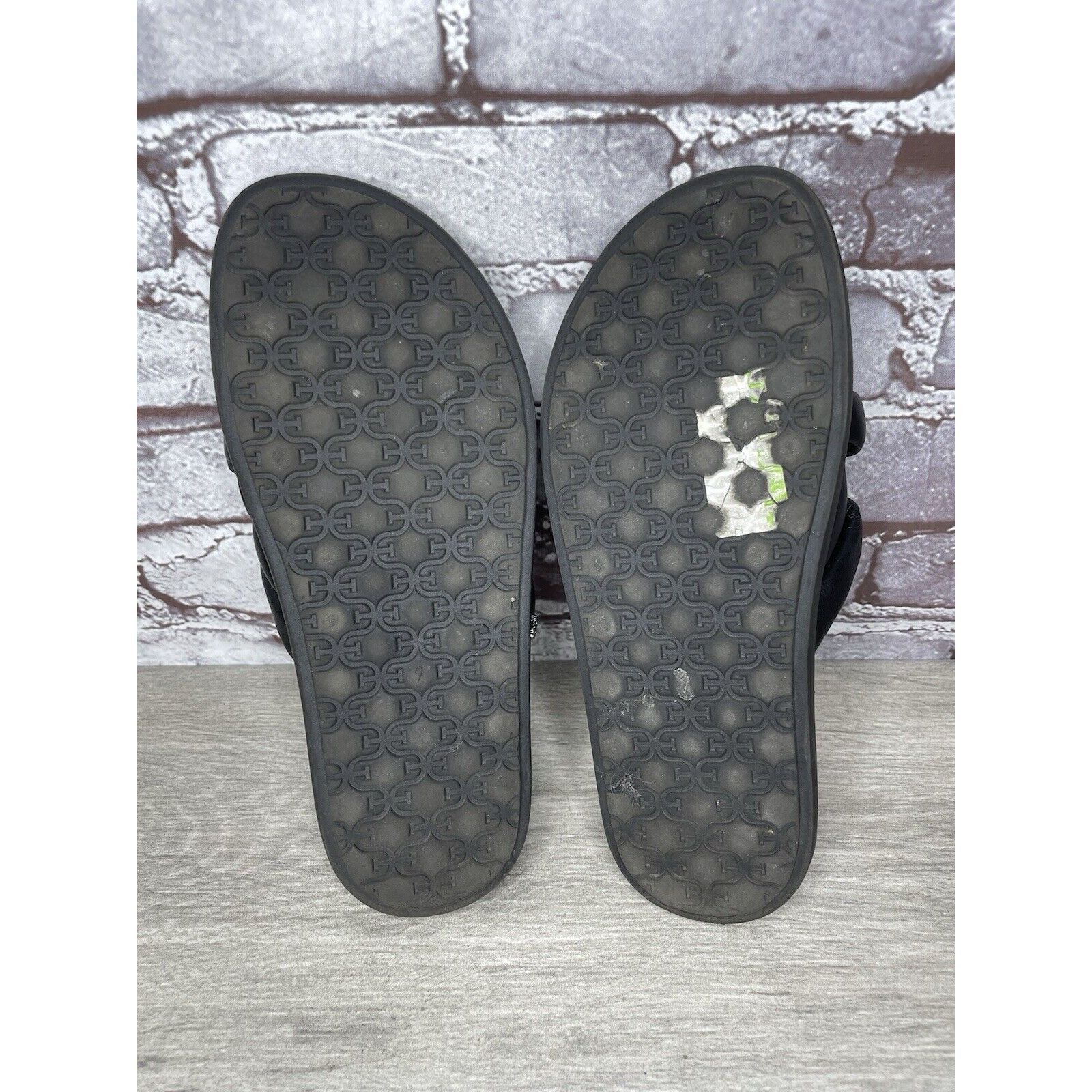 Sam Edelman Sam Edelman Vaugn Black Leather Braid Casual Slides Sandals Size US 7 / IT 37 - 7 Thumbnail