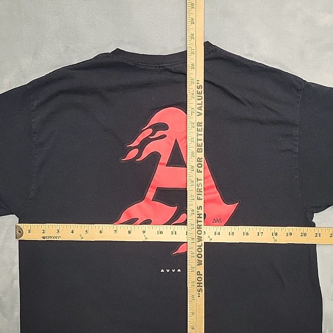 Vintage VINTAGE AVVA Ambassadors Shirt Mens Large Black Surf Y2K Skate Flames Graphic TEE Size US L / EU 52-54 / 3 - 5 Thumbnail