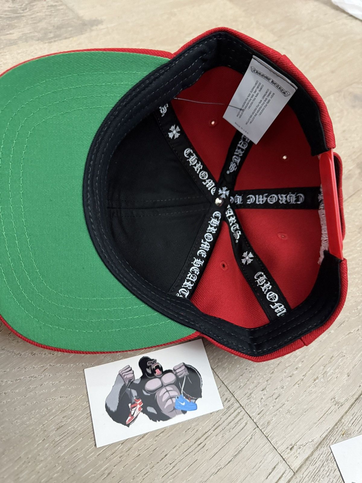 Chrome Hearts Chrome Hearts 6 Panel On Field Baseball Cap Red White Size ONE SIZE - 5 Thumbnail